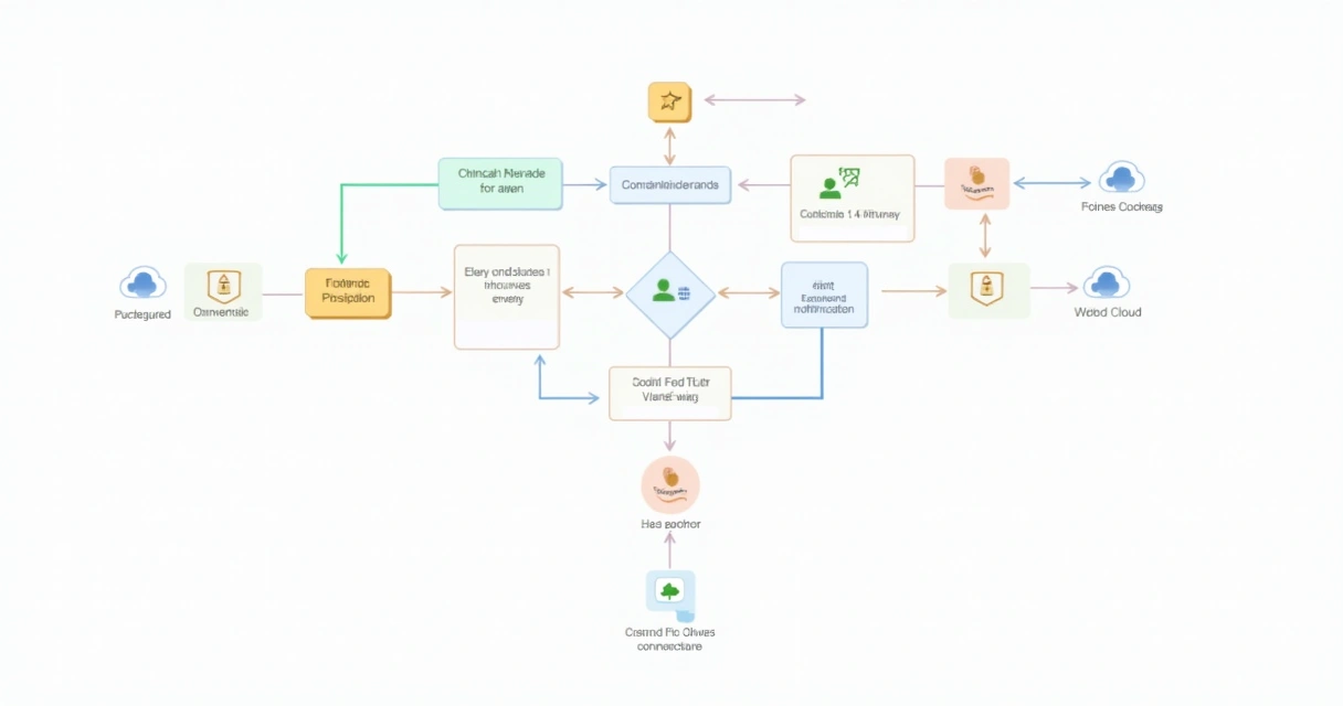 Detailed flowchart of a multi-step automation process with conditional logic 